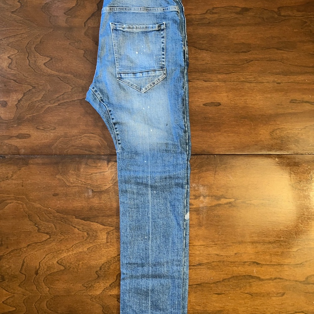 Men's Cotton On Distressed Slim Denim Joggers - Picture 2 of 11